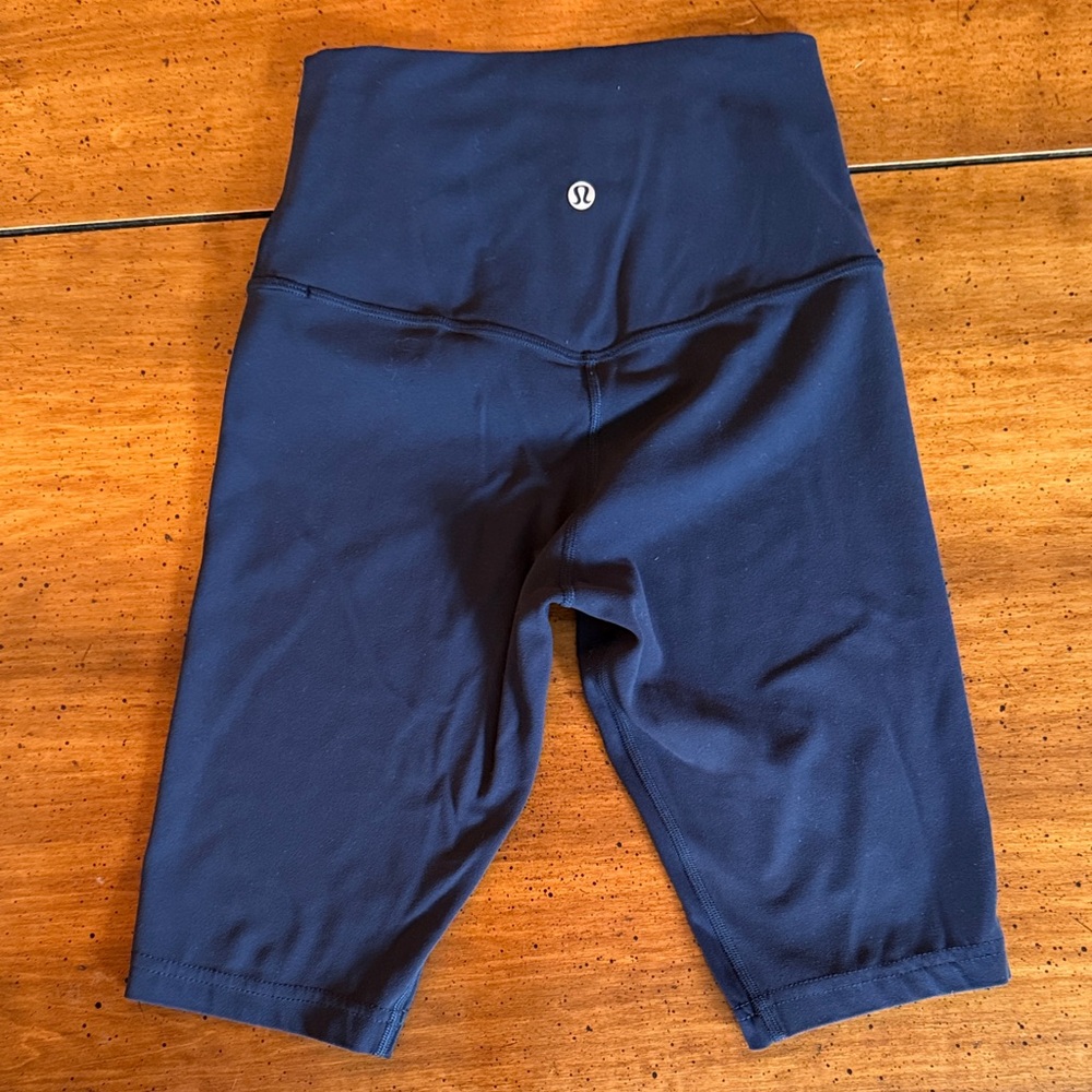 lululemon athletica High-Rise Navy Bike Shorts
